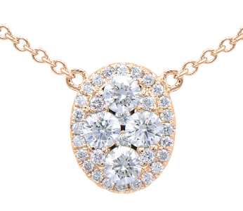 A yellow gold diamond necklace by KirkSIGNATURE, available at Kirk Jewelers.