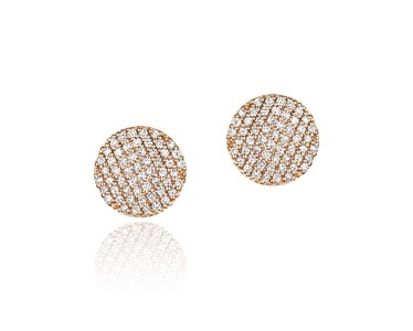 A pair of gold Philips House stud earrings, available at Kirk Jewelers.