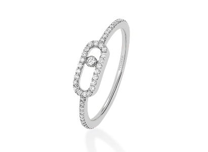 A Messika diamond ring, available at Kirk Jewelers.