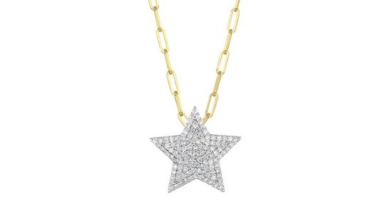 A mixed metal chain necklace with a star pendant from Phillips House, available at Kirk Jewelers.