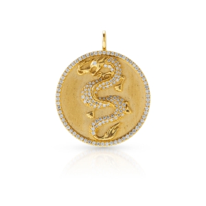 Anne Sisteron Dragon Medallion Charm