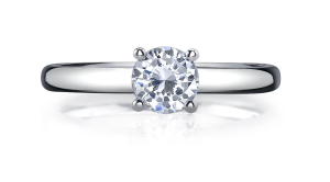 Kirk Bridal Round Solitaire Engagement Ring 1004X8