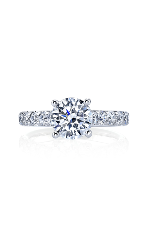 Kirk Bridal Round Cathedral Comfort Fit Engagement Ring 2221