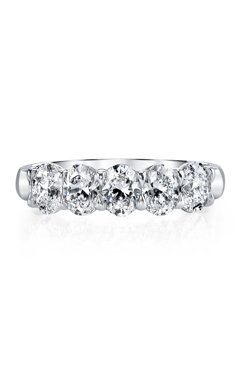 Kirk Signature 5 Stone Oval Diamond Wedding Band F024AP