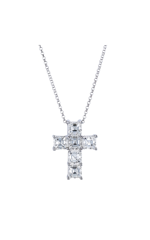 KirkCOUTURE White Gold Diamond Cross Necklace