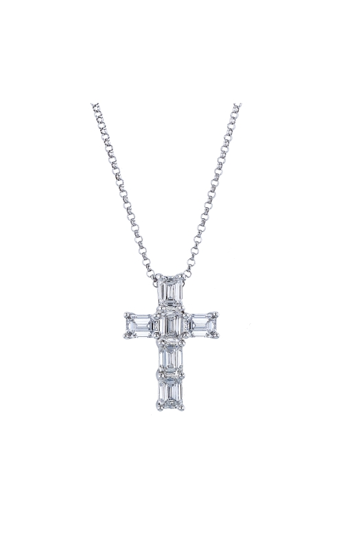 KirkCOUTURE White Gold Diamond Cross Necklace