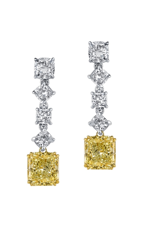 Kirk Couture Yellow Diamond Drop Earrings JER216