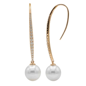 Kirk Couture Pearl And Diamond Earrings E012482R