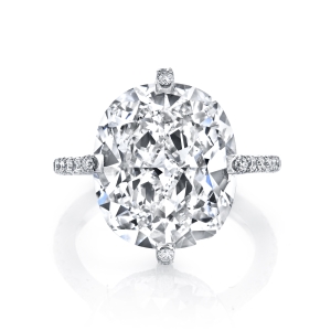 Kirk Couture Cushion Cut Diamond Engagement Ring JSM794