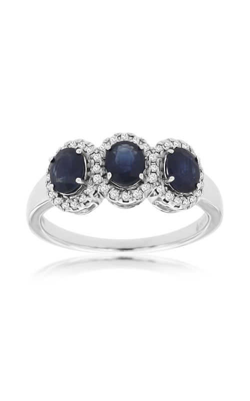 Kirk Signature 3 Stone Sapphire Ring