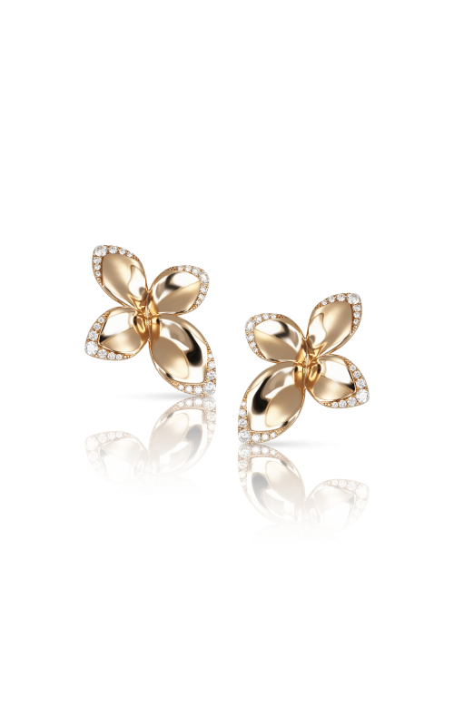 Pasquale Bruni Giardini Segreti Small Flower Rose Gold Earrings