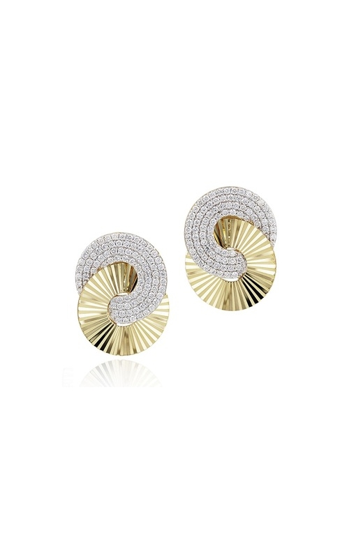 Phillips House LaRose Golde Aura Interlocking Stud Earrings