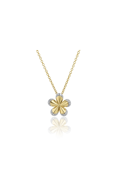 Phillips House Pave Edge Forget-Me-Not Small Necklace