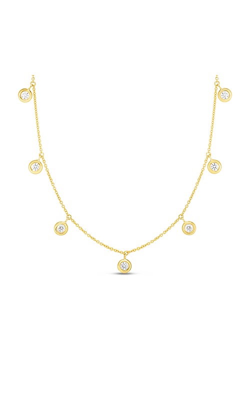 18K YELLOW GOLD LOVE BY THE INCH DANGLING 3 STATION FLOWER