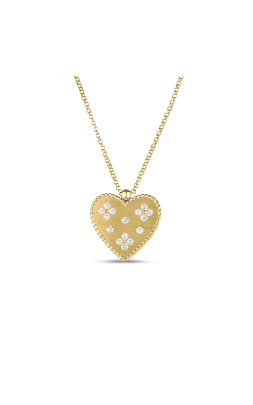 Roberto Coin 18k Yellow Gold Venetian Princess Medium Heart Medallion Necklace