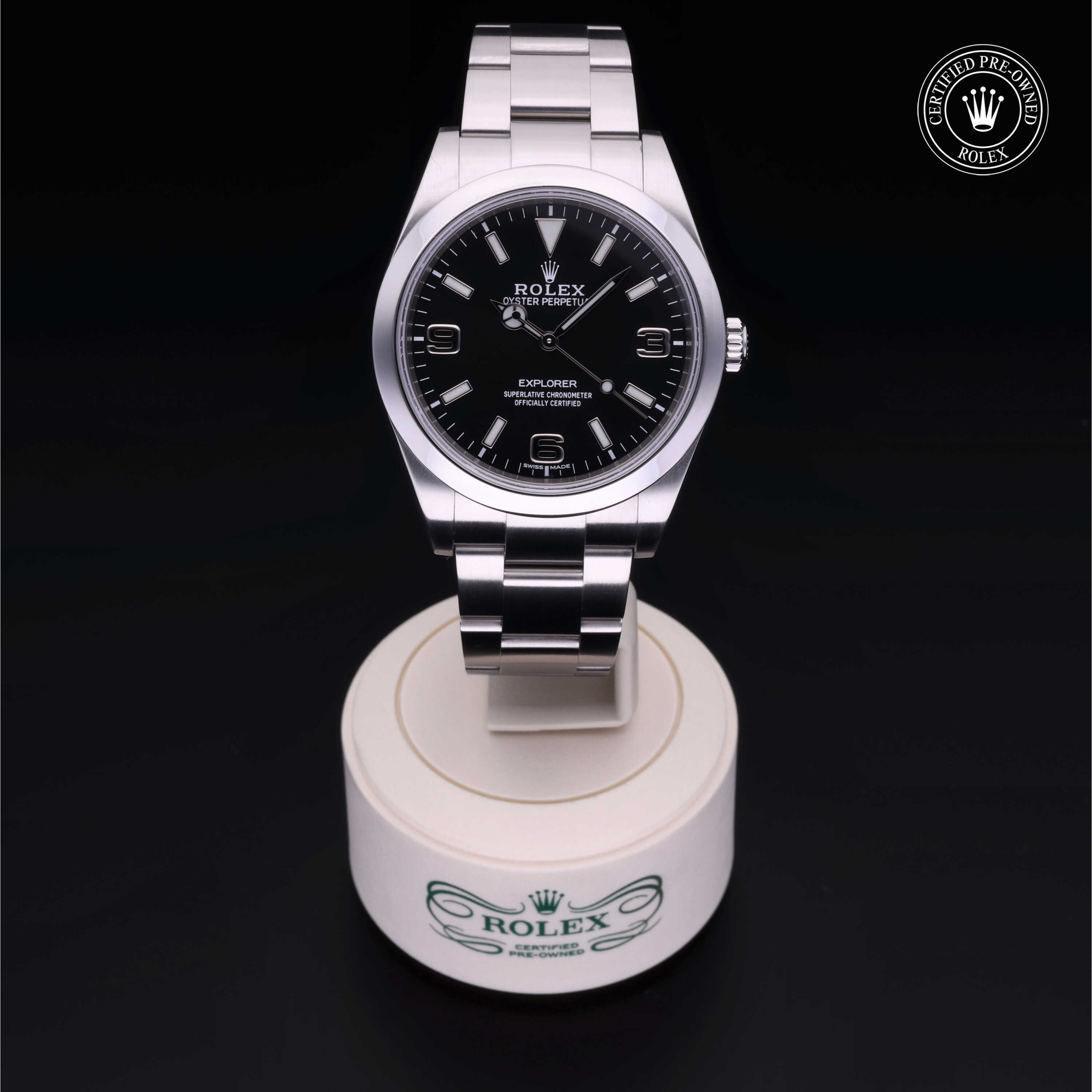 Rolex Explorer in Oystersteel M214270-0001 at Kirk Jewelers