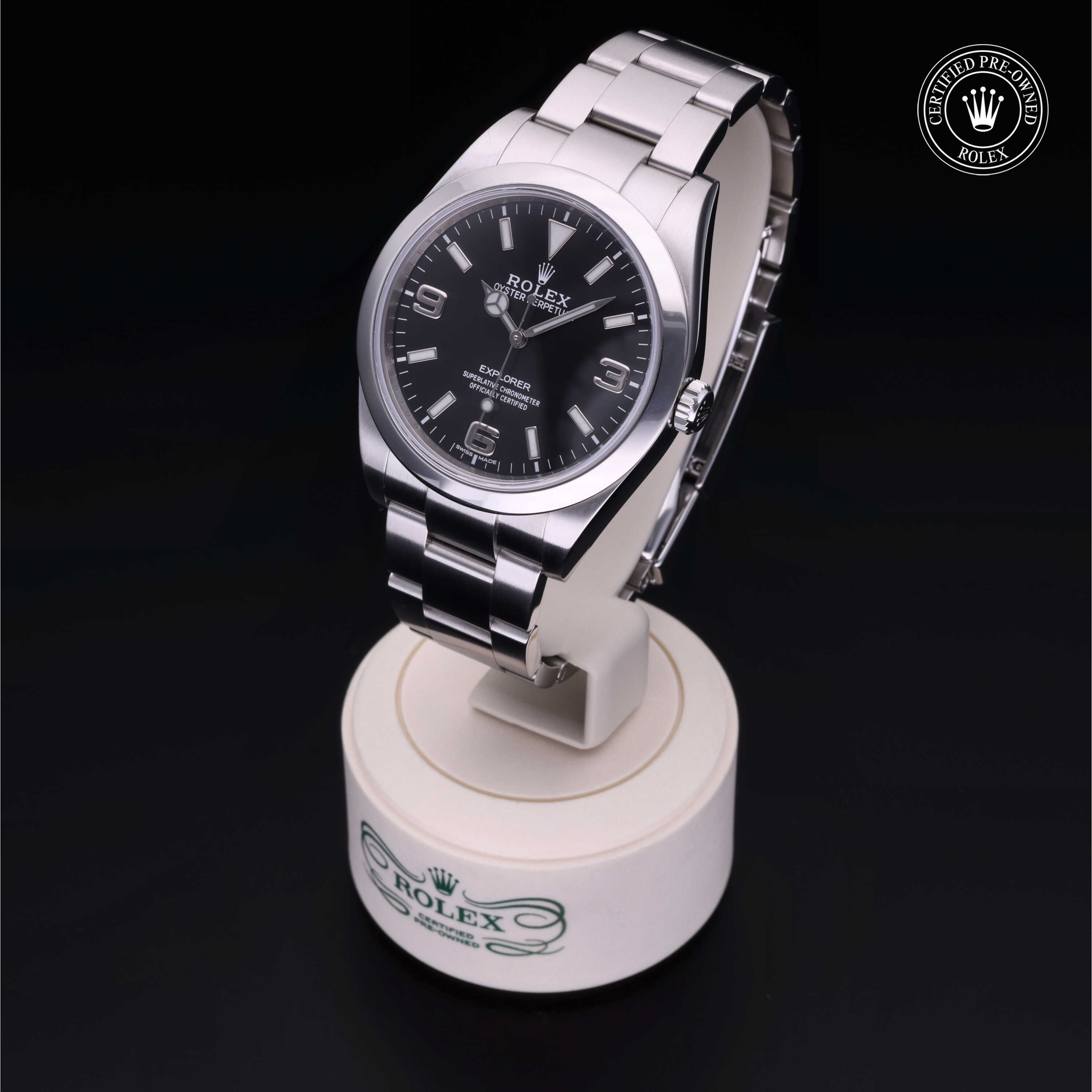 Rolex Explorer in Oystersteel M214270-0001 at Kirk Jewelers