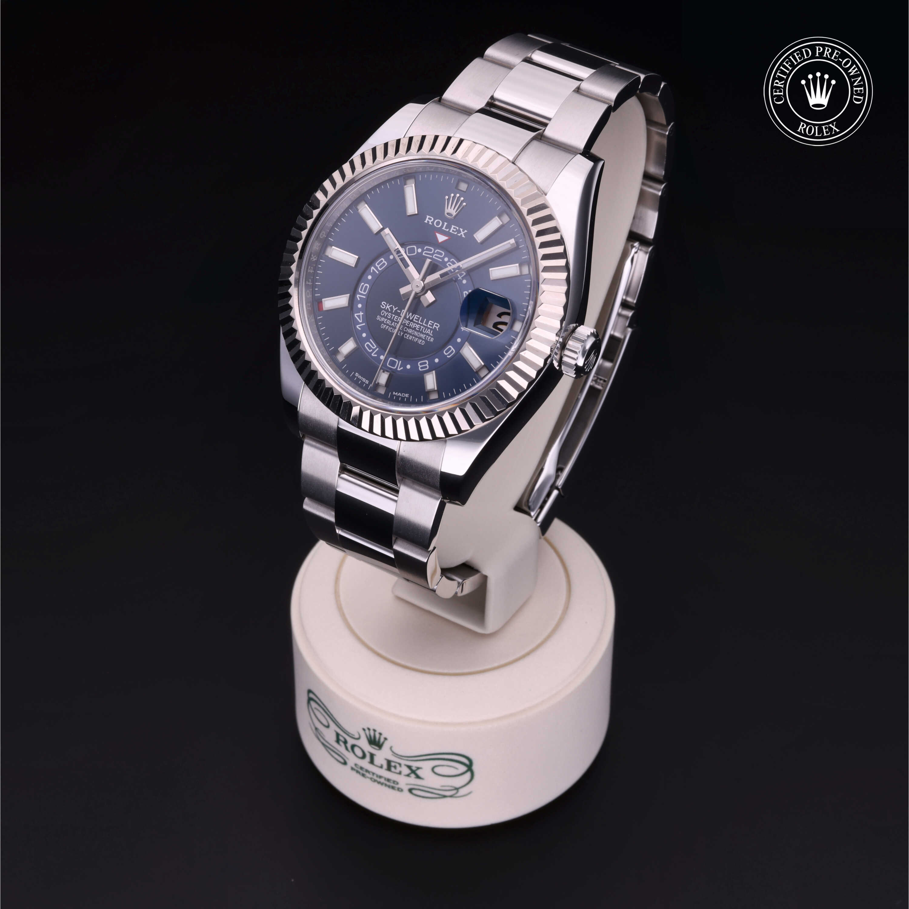 Rolex Sky-Dweller in Rolesor 18 Carat White M326934-0003 at Kirk Jewelers