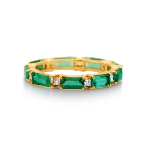 Tresor Emerald and DIamond Eternity Ring DE20401EM