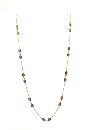 Tresor Fin Gemstone Necklace F6102MT