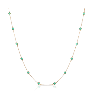 Tresor Fin Emerald Necklace F9150EM-Y